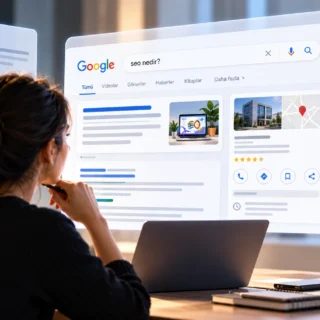 Zero-click aramalarda SEO başarısı ölçümü, Google Search Console performans grafikleri, organik gösterimler, CTR ve dönüşüm analizi.